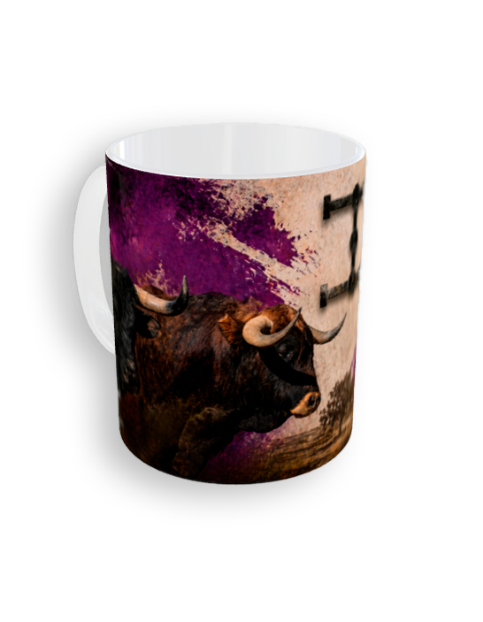 Taza taurina Cuadri personalizada 2 Taza taurina Cuadri personalizada - Imagen 2