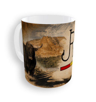 Taza taurina Juan Rivera personalizada
